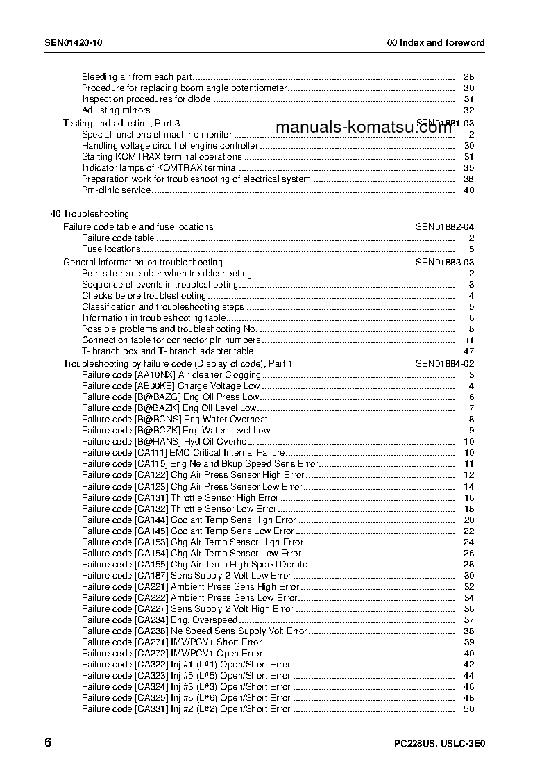 Protected: PC228USLC-3(JPN)-TIER3 S/N 40001-UP Shop (repair) manual (English)