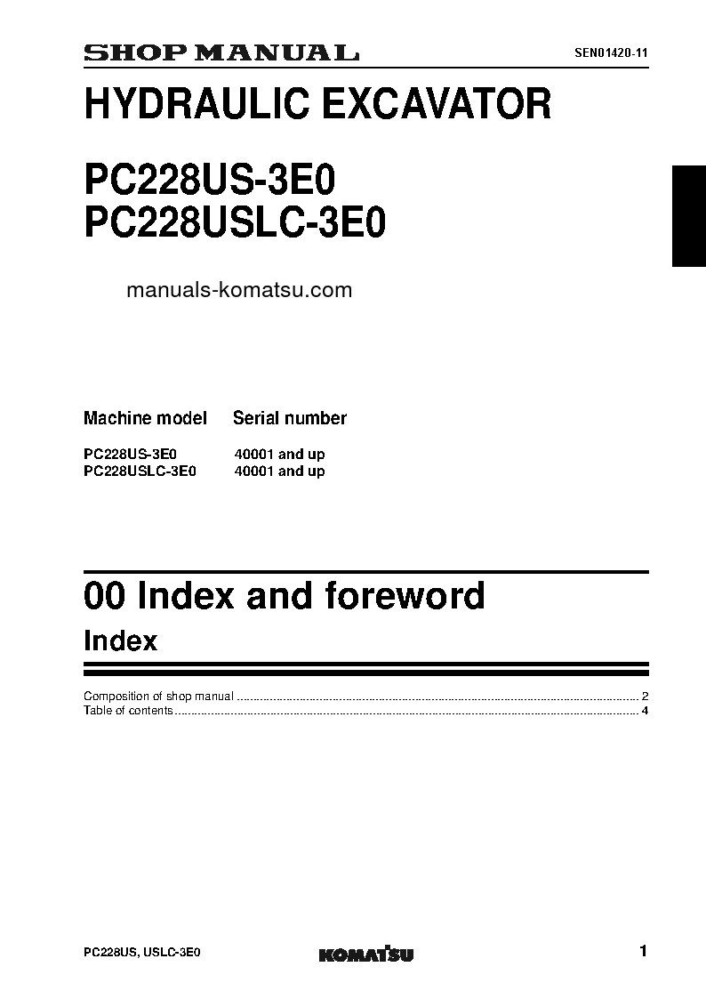 Protected: PC228US-3(GBR)-TIER3 S/N 40001-UP Shop (repair) manual (English)