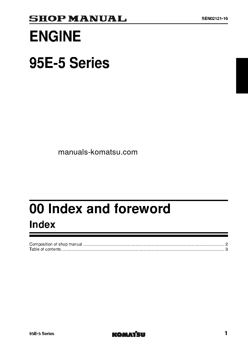 Protected: 4D95LE-5(JPN) S/N ALL Shop (repair) manual (English)