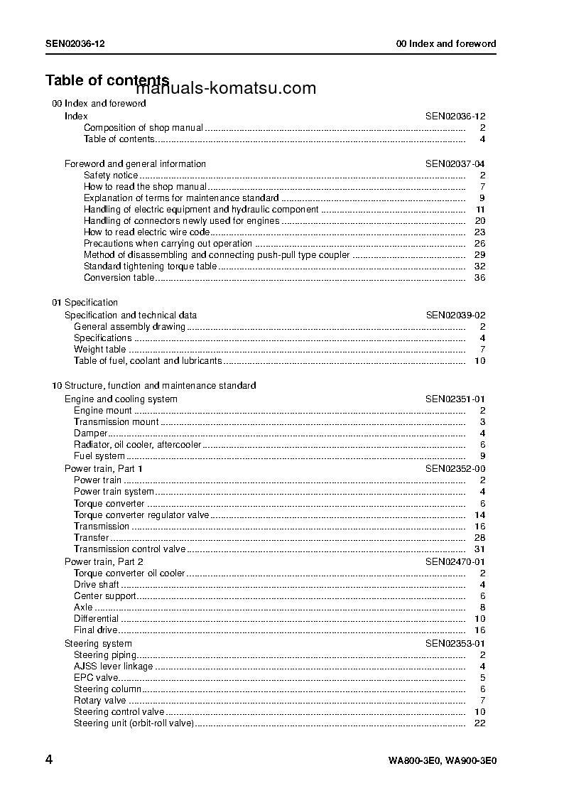 Protected: WA800-3(JPN)-TIER2 S/N 70001-UP Shop (repair) manual (English)