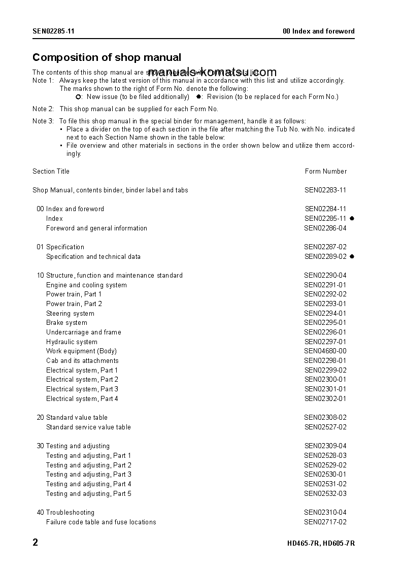 Protected: HD465-7(JPN)-W/O EGR S/N 15001-UP Shop (repair) manual (English)