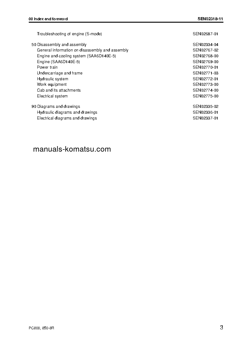 Protected: PC800-8(JPN)-W/O EGR S/N 60001-UP Shop (repair) manual (English)