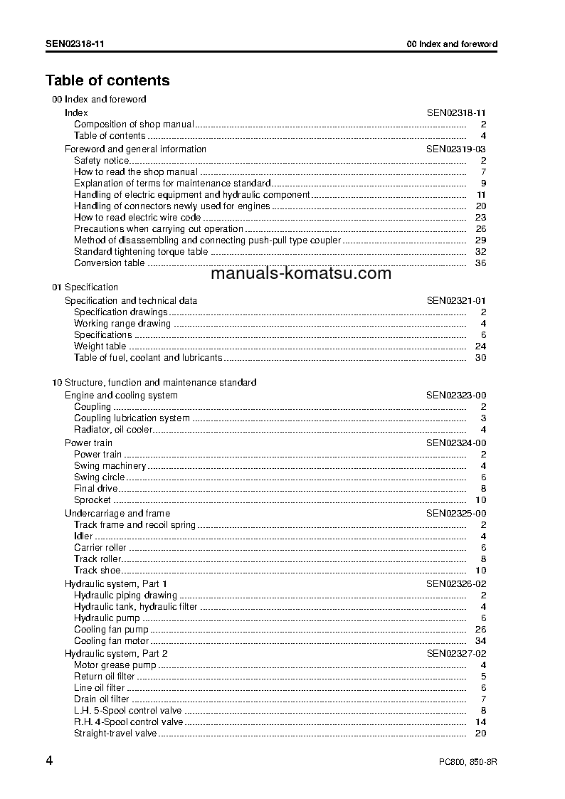 Protected: PC800-8(JPN)-W/O EGR S/N 60001-UP Shop (repair) manual (English)