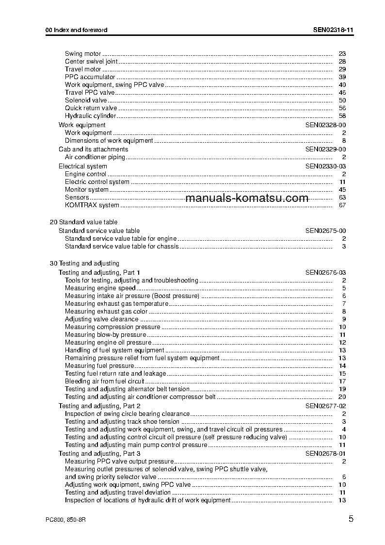 Protected: PC800-8(JPN)-W/O EGR S/N 60001-UP Shop (repair) manual (English)