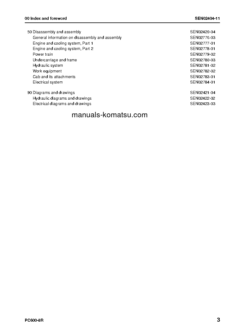 Protected: PC600LC-8(JPN)-W/O EGR S/N 60001-UP Shop (repair) manual (English)