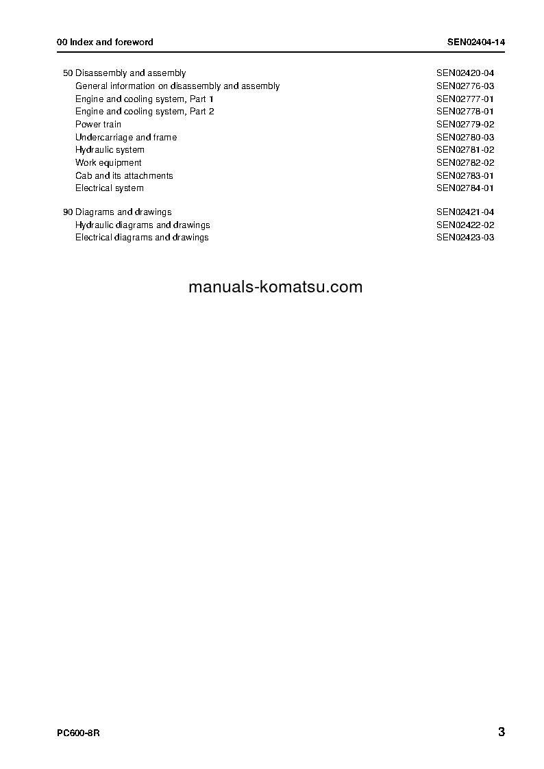 Protected: PC600LC-8(JPN)-R S/N 60001-UP Shop (repair) manual (English)