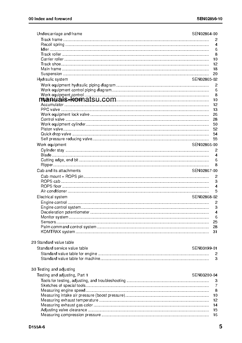 Protected: D155A-6(JPN) S/N 85001-UP Shop (repair) manual (English)
