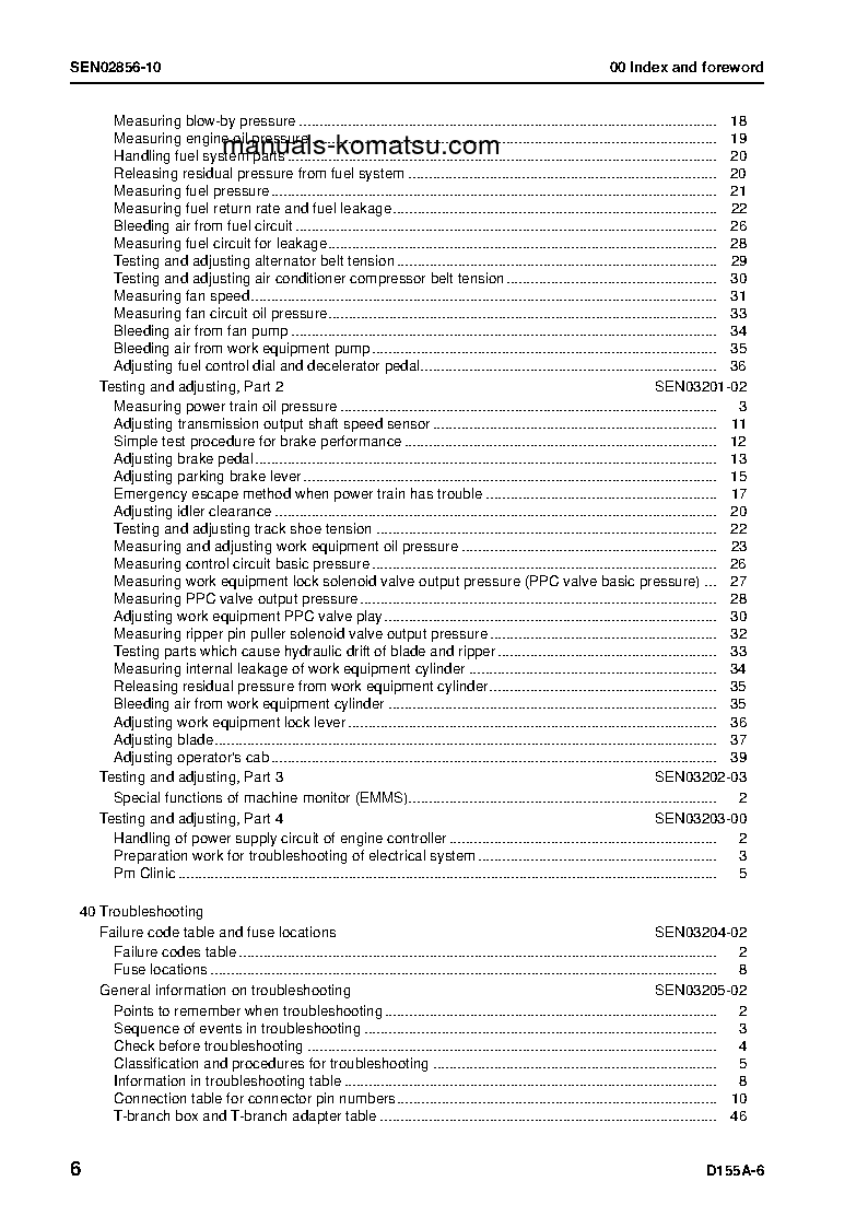 Protected: D155A-6(JPN) S/N 85001-UP Shop (repair) manual (English)