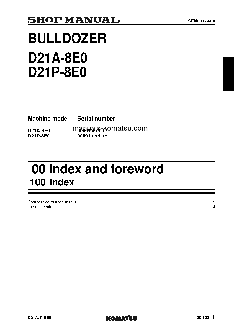 Protected: D21P-8(JPN)-INTERIM TIER4 S/N 90001-UP Shop (repair) manual (English)