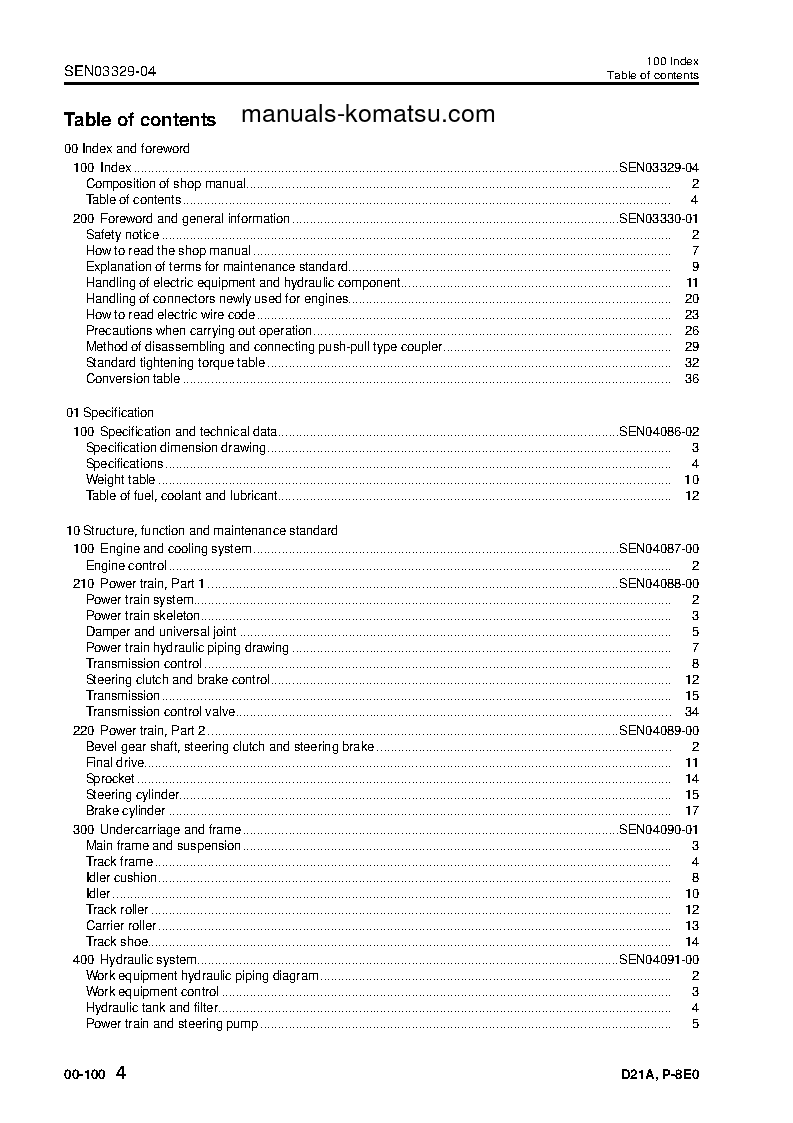 Protected: D21P-8(JPN)-INTERIM TIER4 S/N 90001-UP Shop (repair) manual (English)