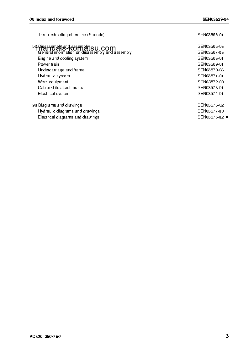 Protected: PC300LC-7(JPN)-E0 S/N 50001-50216 Shop (repair) manual (English)