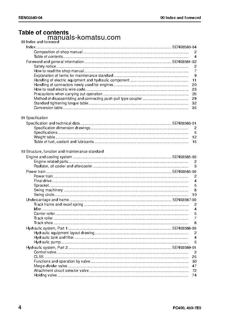 Protected: PC400-7(JPN)-TIER3, WORK EQUIPMENT GREASE 500H S/N 60001-60089 Shop (repair) manual (English)
