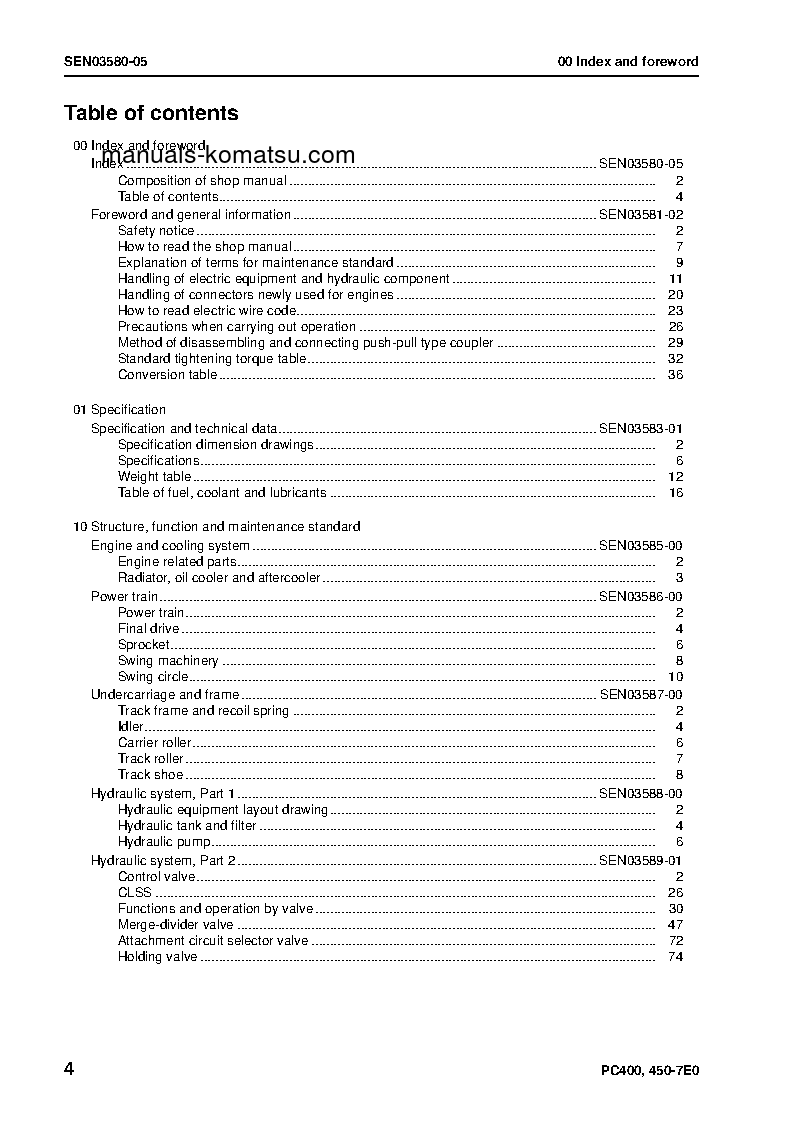 Protected: PC400-7(JPN)-E0 S/N 65001-UP Shop (repair) manual (English)