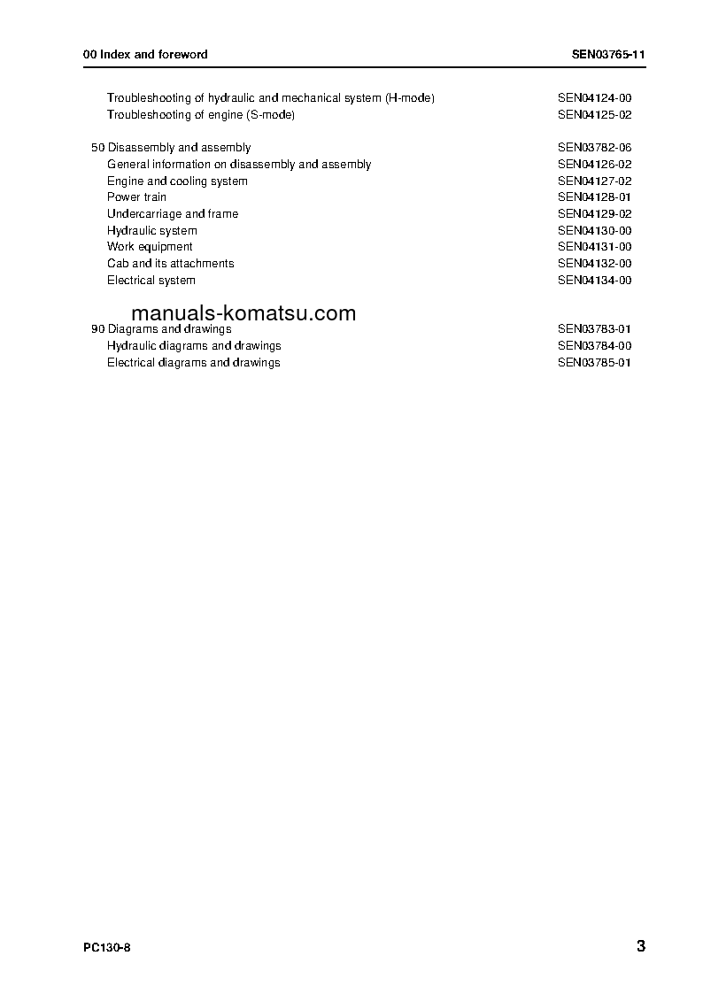 Protected: PC130-8(JPN) S/N 80001-UP Shop (repair) manual (English)