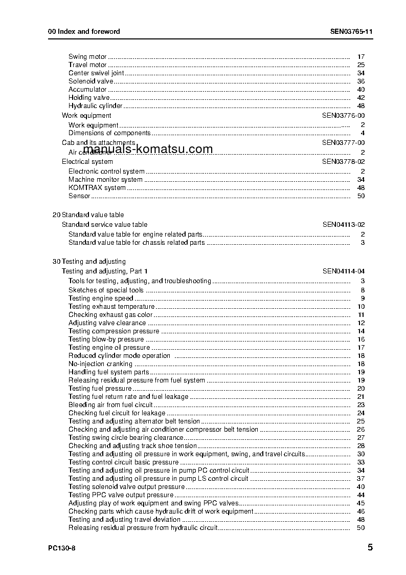 Protected: PC130-8(JPN) S/N 80001-UP Shop (repair) manual (English)