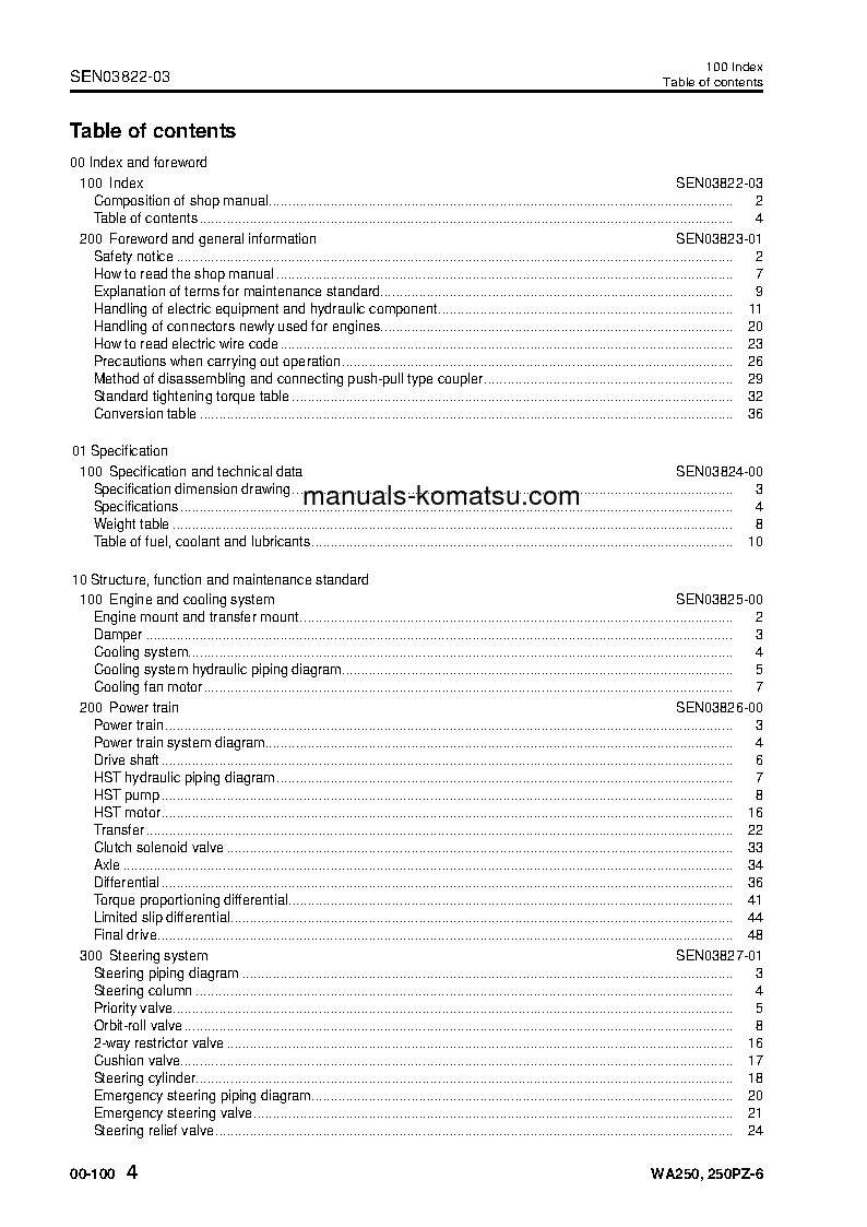 Protected: WA250PZ-6(JPN)-FOR N. AMERICA S/N 75001-UP Shop (repair) manual (English)
