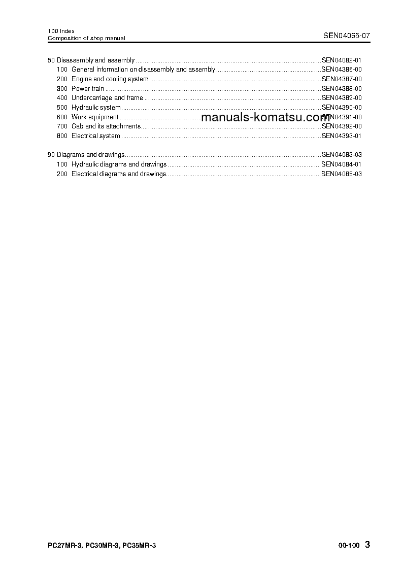 Protected: PC27MR-3(JPN)-FOR CANOPY S/N 20002-UP Shop (repair) manual (English)