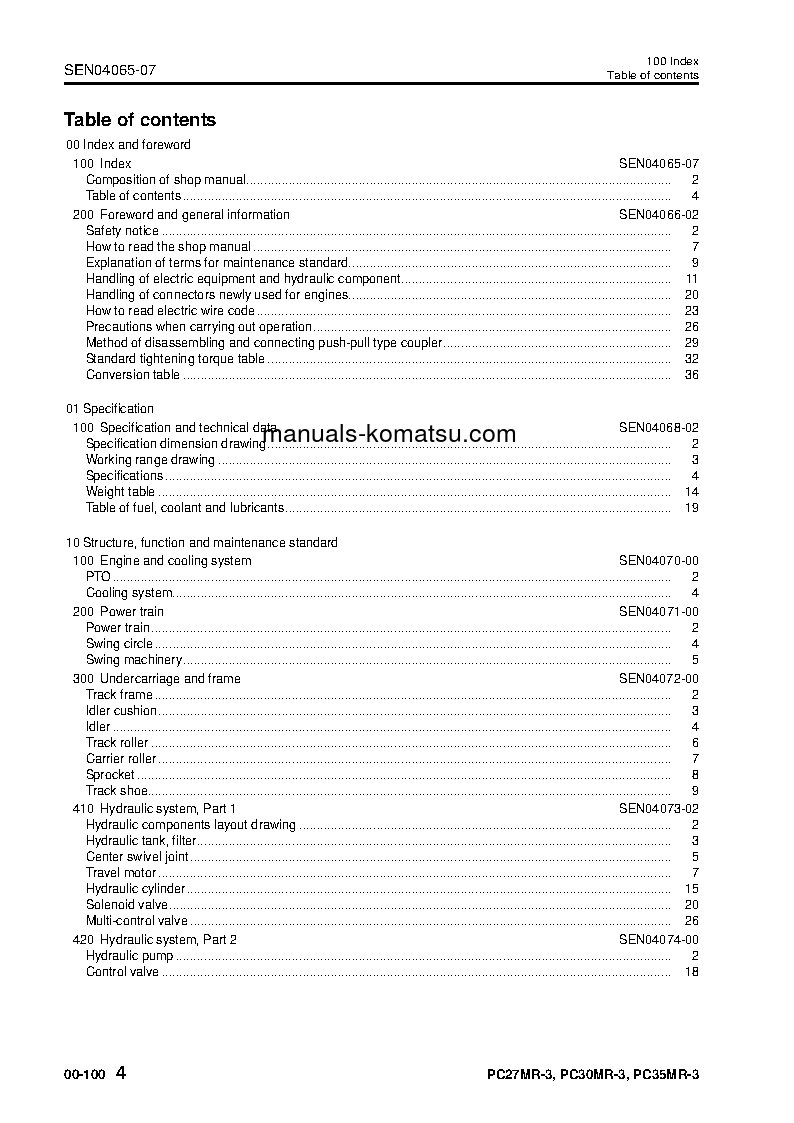Protected: PC27MR-3(JPN)-FOR CANOPY S/N 20002-UP Shop (repair) manual (English)
