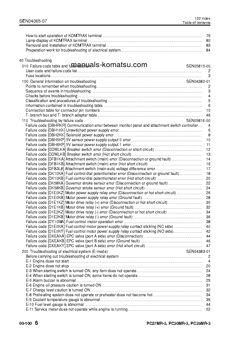 Protected: PC27MR-3(JPN)-FOR CANOPY S/N 20002-UP Shop (repair) manual (English)