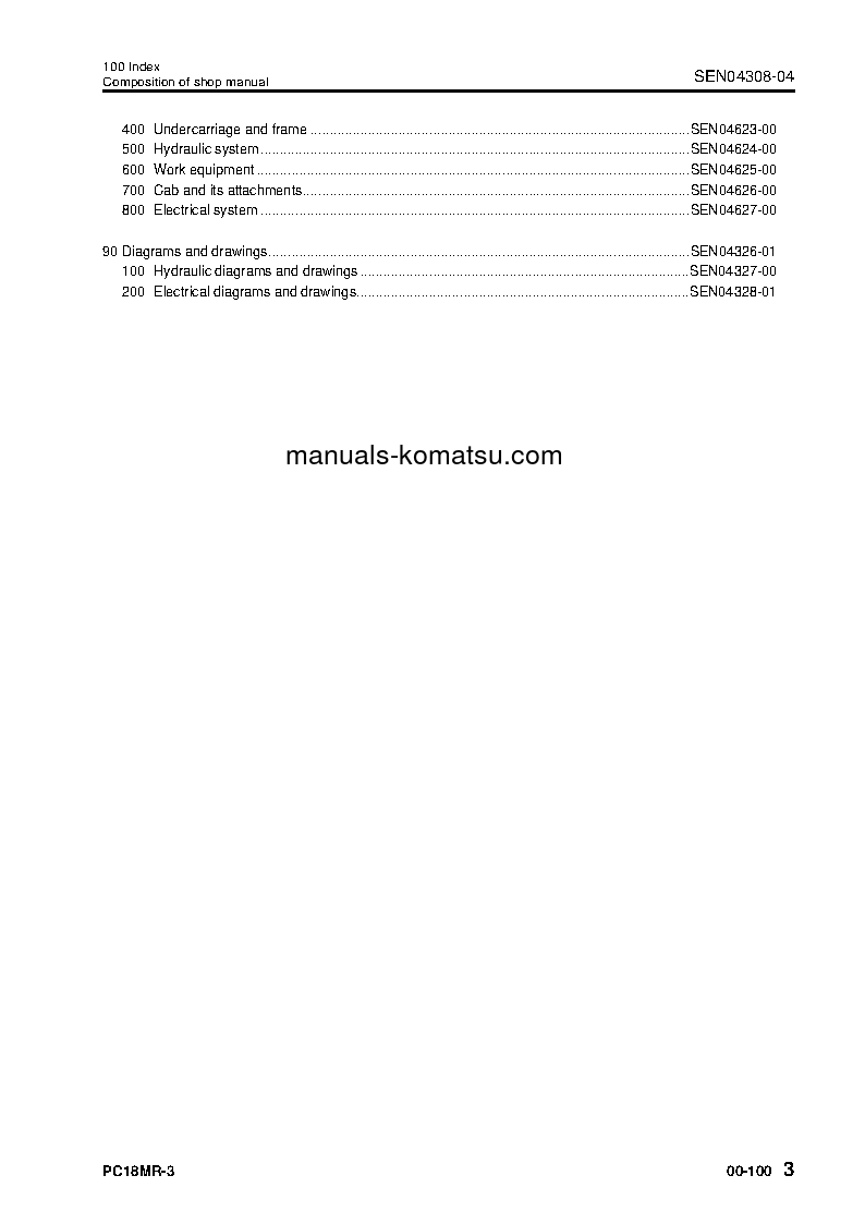 Protected: PC18MR-3(JPN) S/N 20001-UP Shop (repair) manual (English)