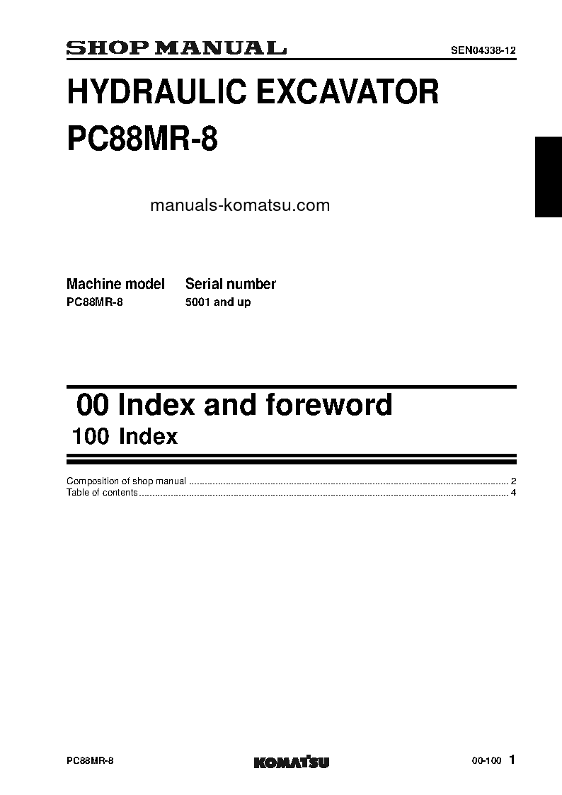 Protected: PC88MR-8(JPN) S/N 5001-UP Shop (repair) manual (English)