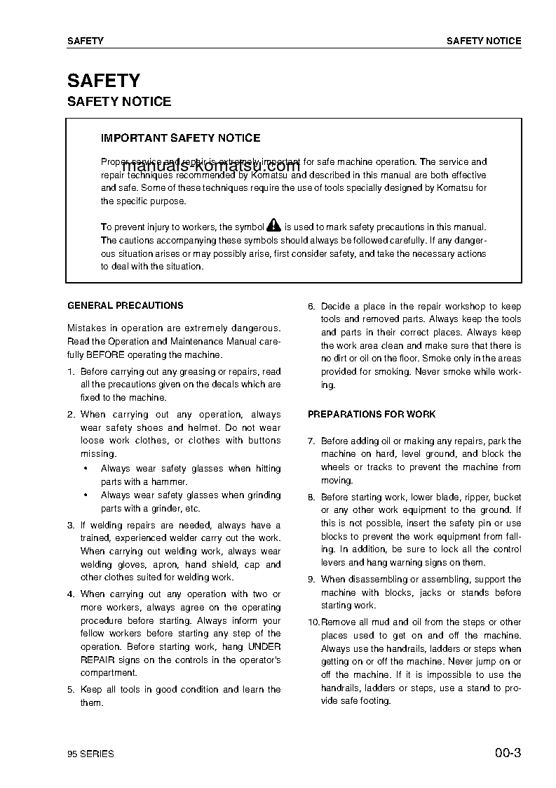 Protected: S4D95LWE-5(DEU) S/N ALL Shop (repair) manual (English)