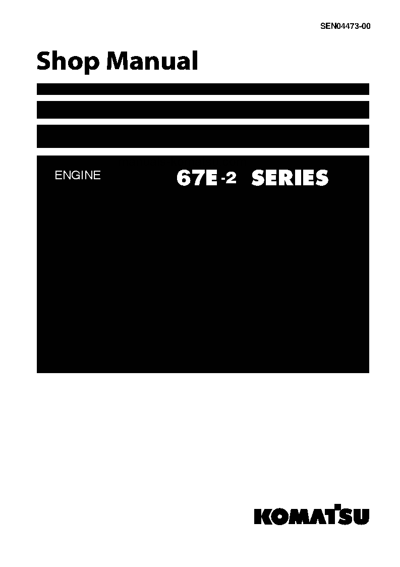 67E-2(JPN)-SERIES Shop (repair) manual (English)