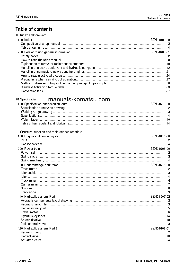 Protected: PC55MR-3(JPN) S/N 15001-UP Shop (repair) manual (English)
