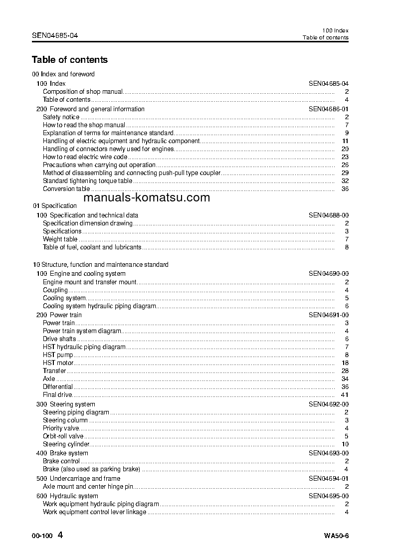 Protected: WA50-6(JPN) S/N 60001-UP Shop (repair) manual (English)