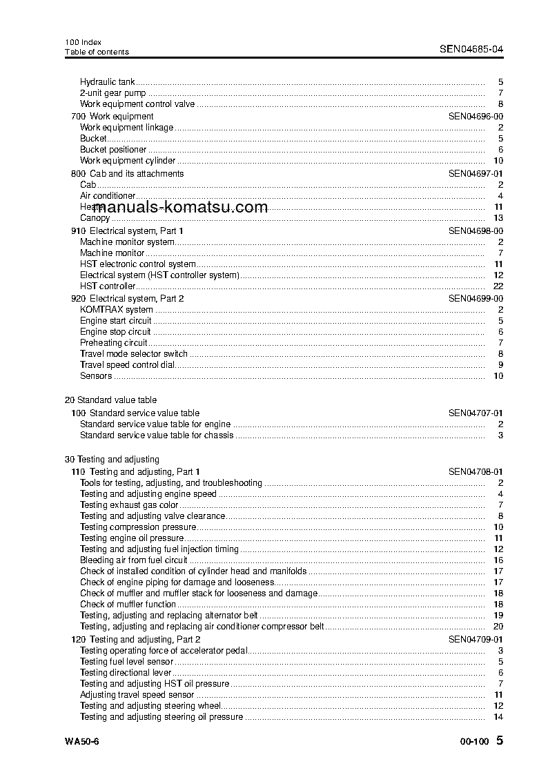 Protected: WA50-6(JPN) S/N 60001-UP Shop (repair) manual (English)