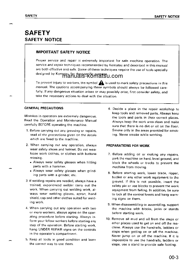 Protected: D85C-21(JPN) S/N 36551-UP Shop (repair) manual (English)