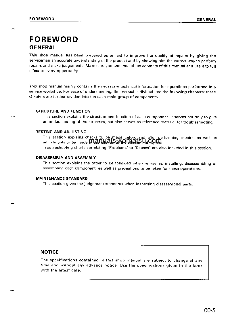 Protected: D85C-21(JPN) S/N 36551-UP Shop (repair) manual (English)