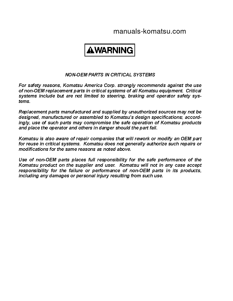 Protected: HD1500-7(JPN) S/N 80001-UP Shop (repair) manual (English)