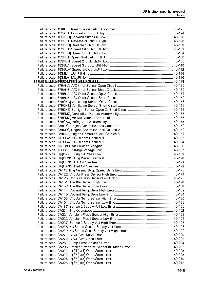 Protected: D65PX-17(JPN) S/N 1001-UP Shop (repair) manual (English)
