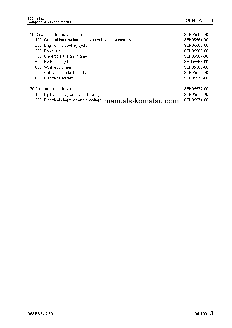 Protected: D68ESS-12(IDN)-E0 S/N J20001-UP Shop (repair) manual (English)