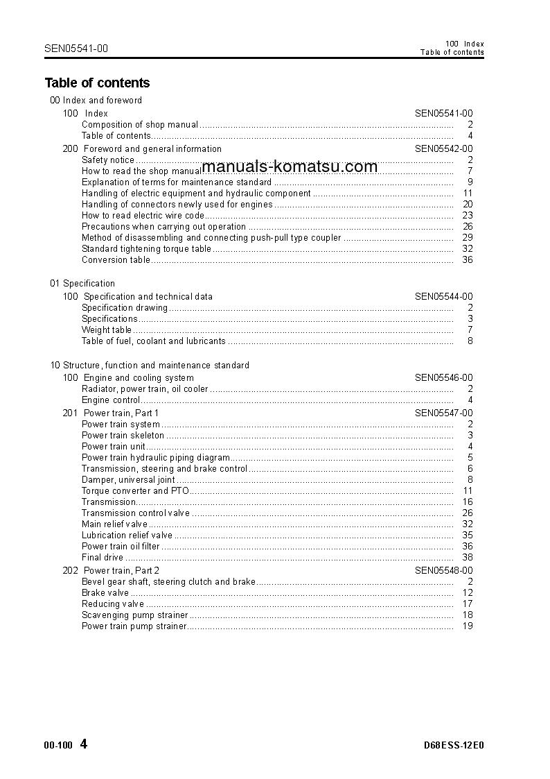 Protected: D68ESS-12(IDN)-E0 S/N J20001-UP Shop (repair) manual (English)