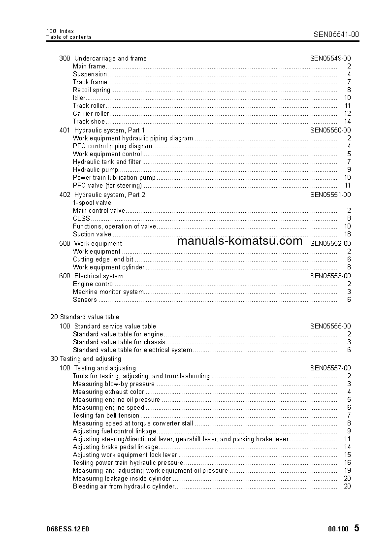 Protected: D68ESS-12(IDN)-E0 S/N J20001-UP Shop (repair) manual (English)