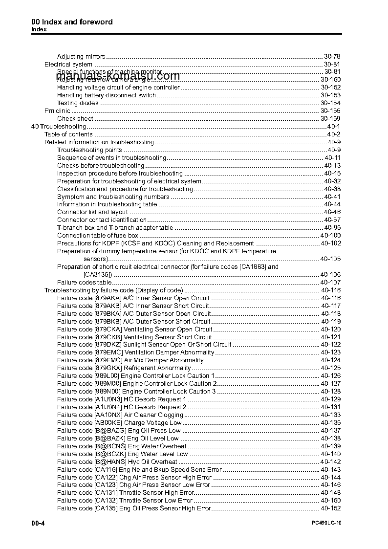 Protected: PC490LC-10(JPN) S/N 80001-UP Shop (repair) manual (English)