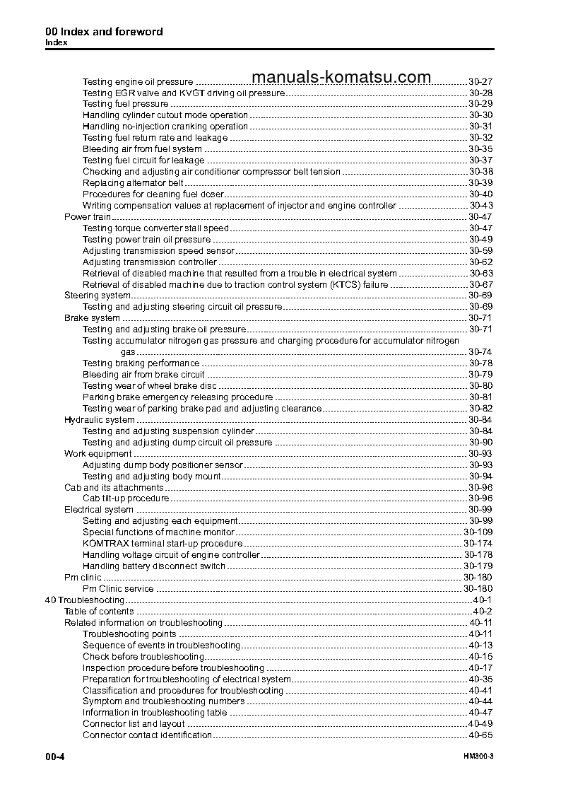 Protected: HM300-3(JPN) S/N 3001-UP Shop (repair) manual (English)