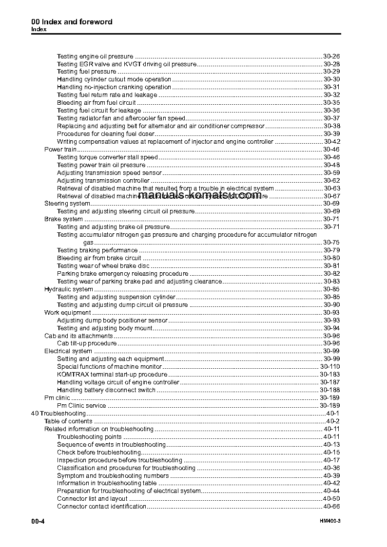 Protected: HM400-3(JPN) S/N 3001-UP Shop (repair) manual (English)