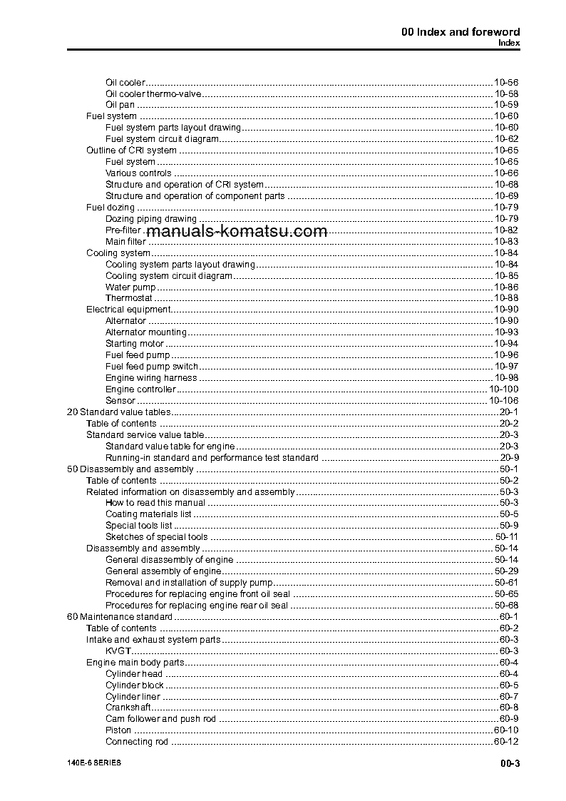 Protected: 6D140E-6(JPN) S/N ALL Shop (repair) manual (English)