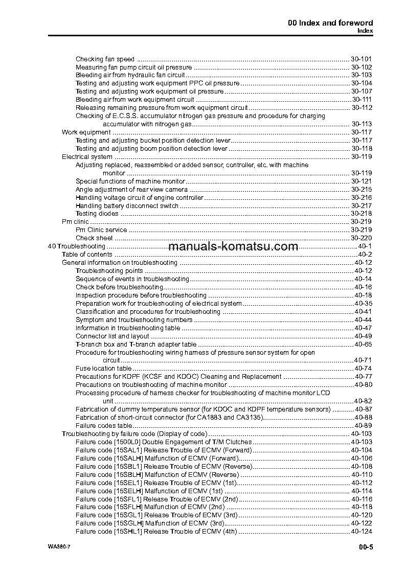 Protected: WA380-7(JPN) S/N 10001-UP Shop (repair) manual (English)