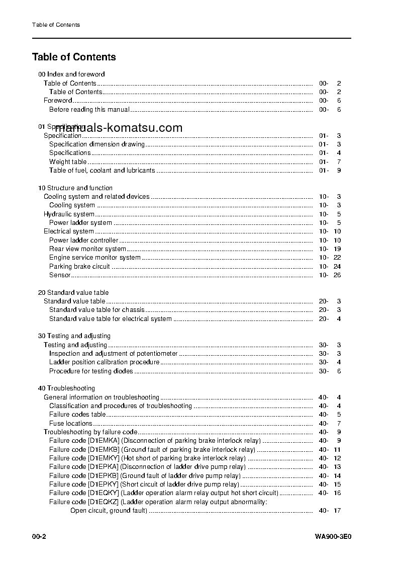 Protected: WA900-3(JPN)-E0, FOR KAL S/N 60079-UP Shop (repair) manual (English)