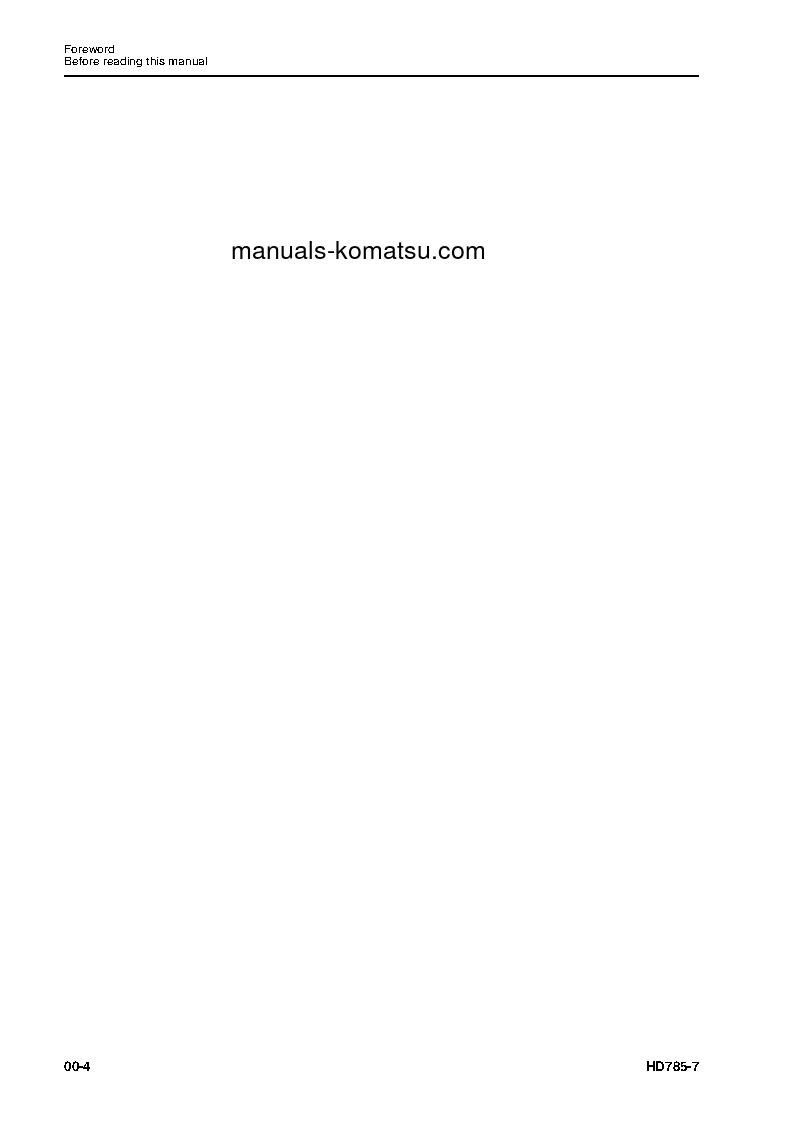 Protected: HD785-7(JPN)-FOR KAL S/N 8600-UP Shop (repair) manual (English)