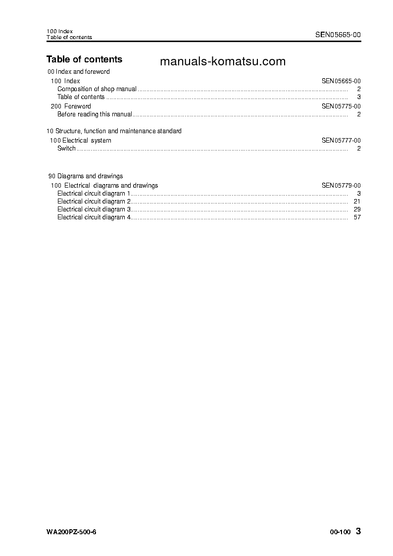Protected: WA470-6(JPN)-FOR KAL S/N 90001-UP Shop (repair) manual (English)
