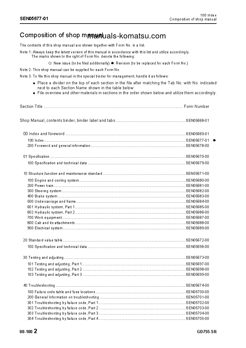 Protected: GD755-5(JPN)-R S/N 10001-UP Shop (repair) manual (English)