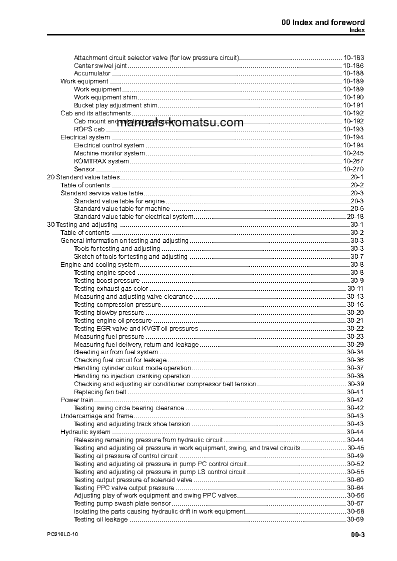 Protected: PC210LC-10(JPN) S/N 450001-UP Shop (repair) manual (English)
