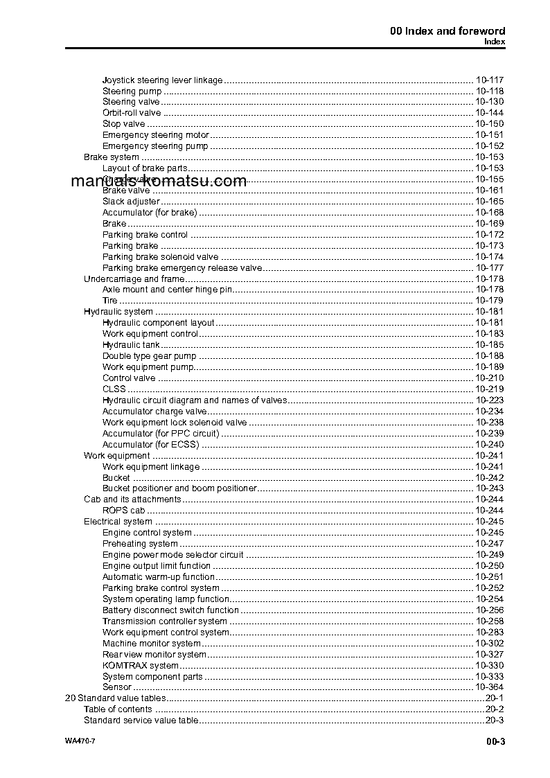Protected: WA470-7(JPN) S/N 10001-UP Shop (repair) manual (English)