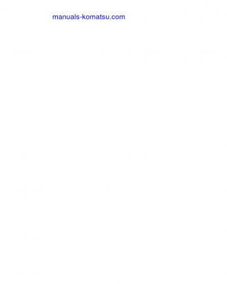 D61EX-23(JPN) S/N 30001-UP Shop (repair) manual (English)