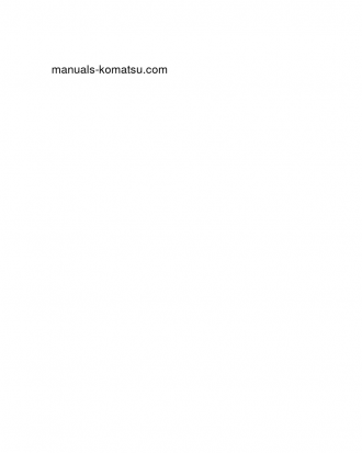 D37PX-23(JPN) S/N 80001-UP Shop (repair) manual (English)